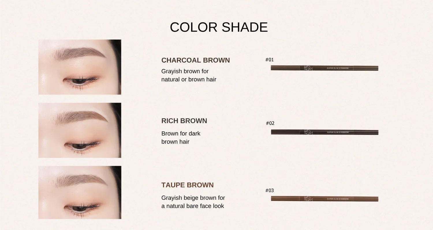 Waterproof eyebrow pencils