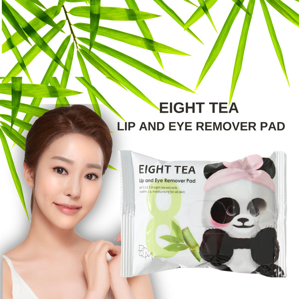 BOM Eight Tea Lip and Eye Remover Pad 30 Piece Per Pack